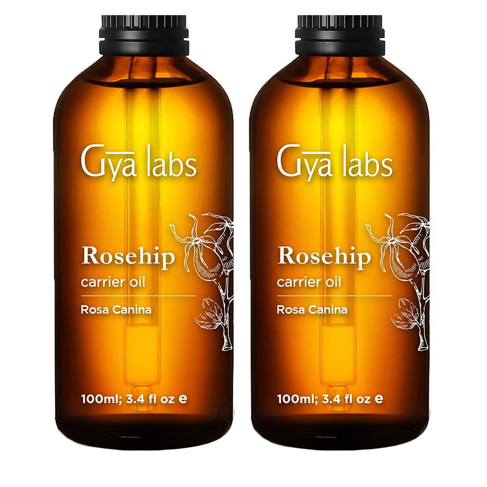 Gya Labs Organic Rosehip Oil 지야 랩스 로즈힙 캐리어 오일 100ml(3.4oz) 2팩 : 유니에이블