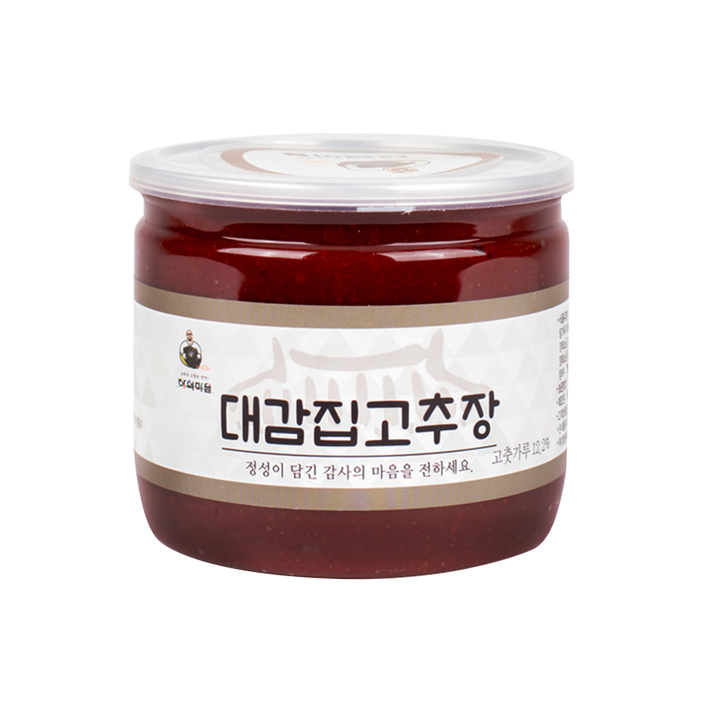 하회마을대감집고추장 400G, 700G(본사운영) 안동자연발효기법 저온숙성 가정용 캠핑용 선물용 : 농업회사법인하회주식회사