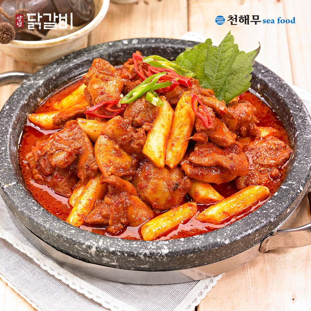 천해무 초사골 양념 닭갈비 500g (2인분) : 정슈퍼