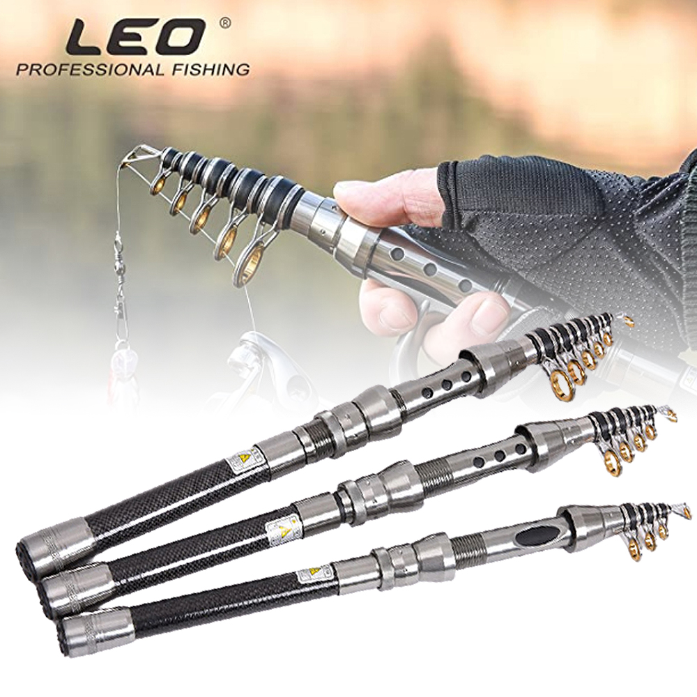 leo 광호 다용도 텔레스코픽 미니 고카본 메탈시트 릴낚시대 바다 민물낚시 : 우디핸즈