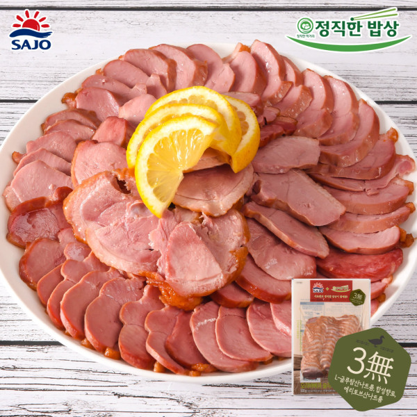 [사조] 국내산 훈제오리 바베큐 슬라이스 500g x 5팩 : 도깨비유통 김치마트