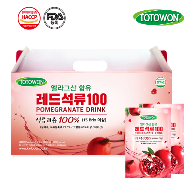 강원식품 레드석류100 70mL 70포 : 강원식품