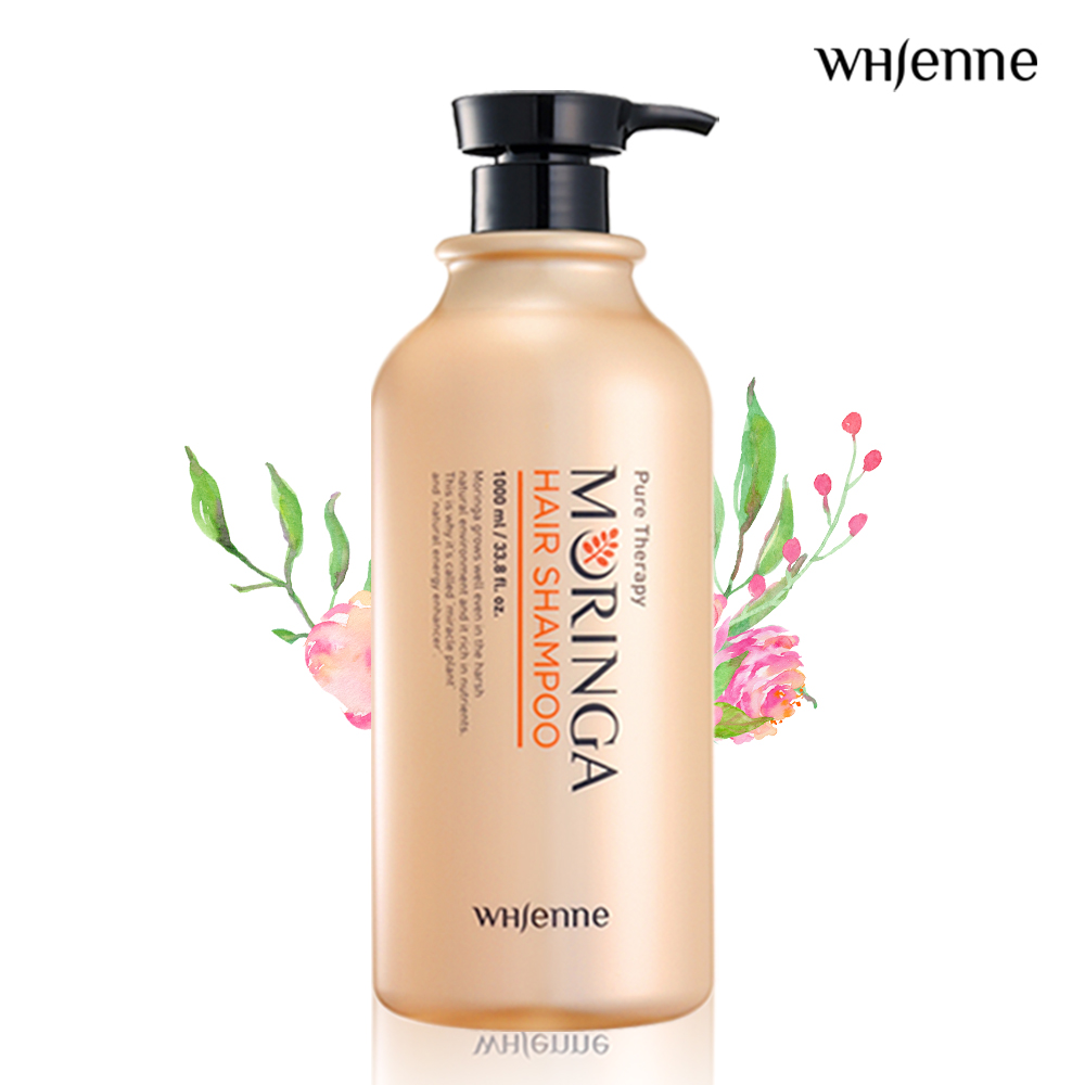 [휘엔느] 모링가 두피 단백질 대용량 약산성 샴푸 트리트먼트 1000ml _ 무실리콘 저자극 두피 딥클렌징 : 미래-인