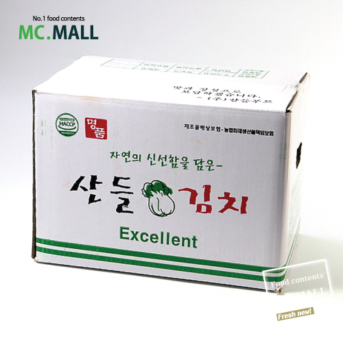 [엠씨몰] 산들 포기김치 배추 국내산 10KG : 엠씨몰 McMall