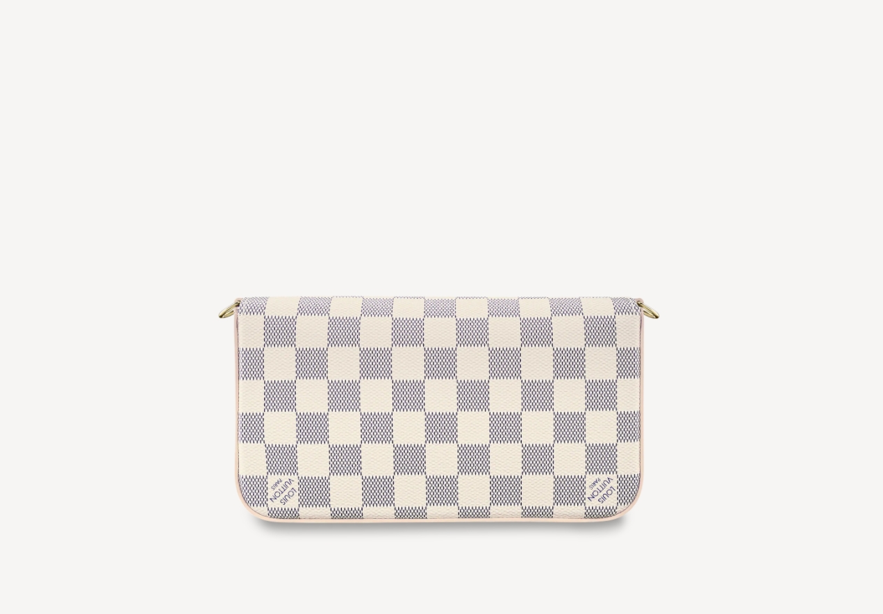[해외] LOUIS VUITTON 루이비통 포쉐트 펠리쉬 다미에 아주르 캔버스 체인 숄더백 N63106 : 레오비비