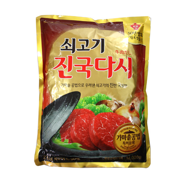 쇠고기 진국 다시2 kg 맛나 다시다 조미료 MSG 쇠고기맛 양념 미원 요리수 : 타임몰킹