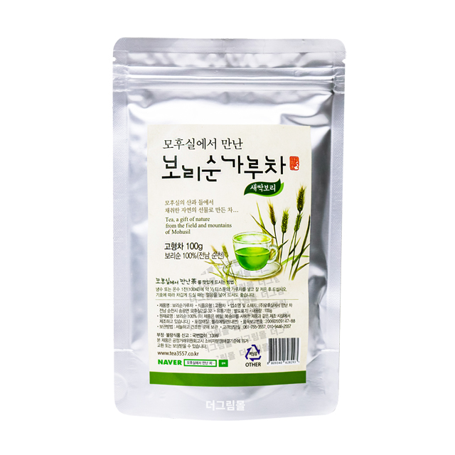 모후실에서 만난 차 국내산 보리순가루차 100g : 더그림몰
