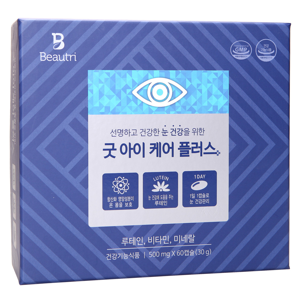 쥬단학 뷰트리 굿 아이 케어 플러스 500mg 60EA : 뉴페이스몰