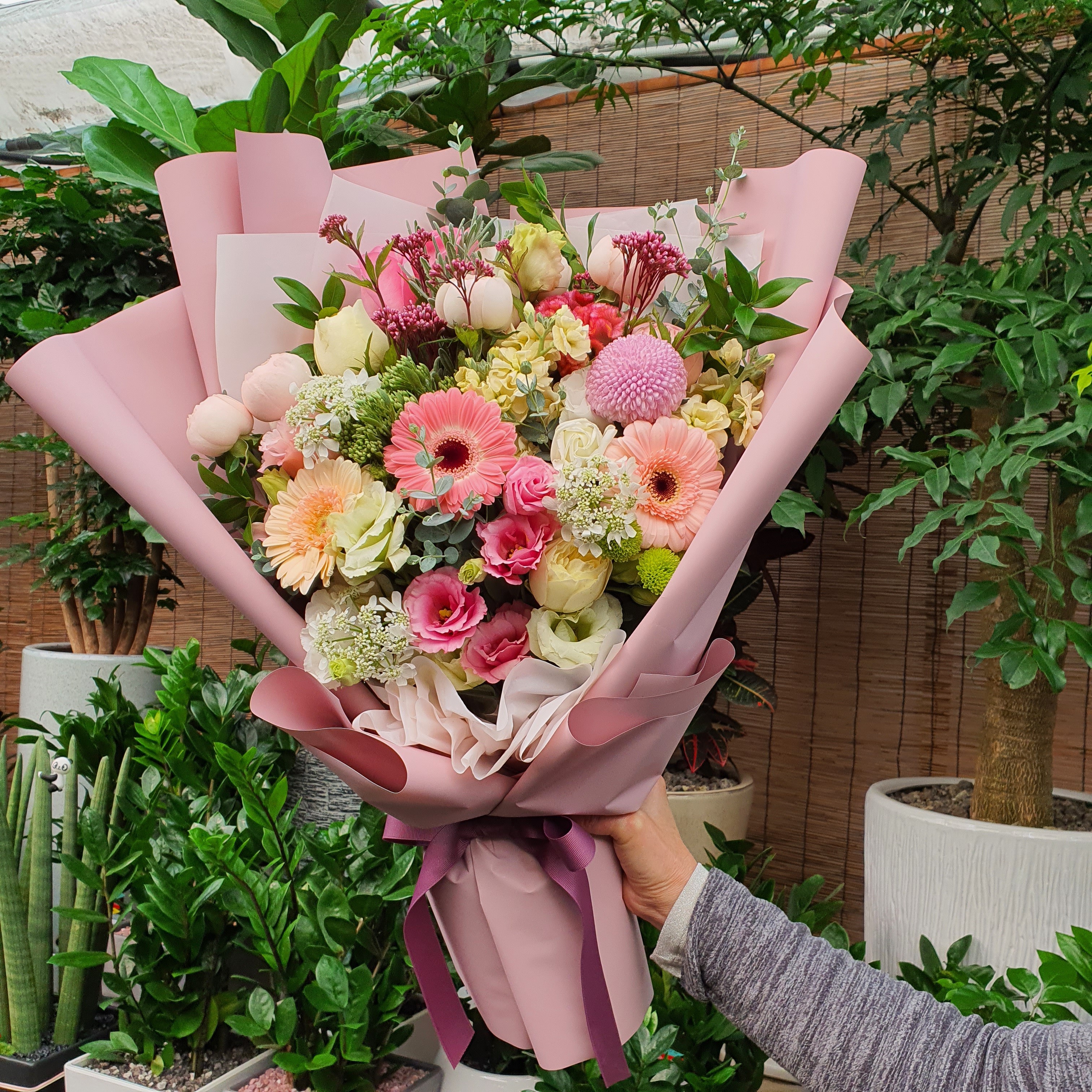 대전꽃집 축하꽃다발 고급스럽고 우아한 꽃다발 둔산동꽃배달 직접배송 당일배송 고객감동 : 대전 뷰티플라워