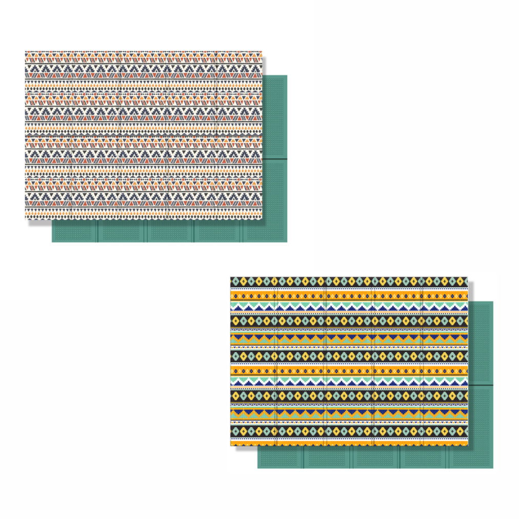 파크론 디자인 특대형 캠핑매트 200 x 140cm 인디포레 에스닉콤비 : 글로벌114