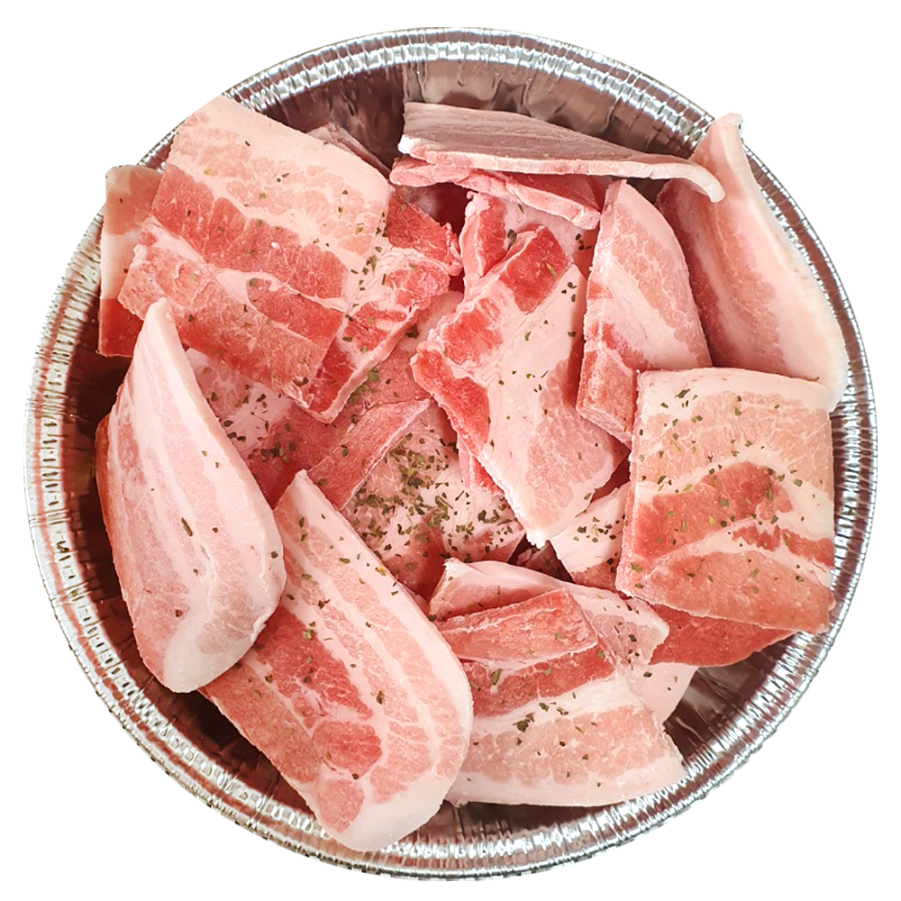 옛날 추억의 할매 급냉 삼겹살 200g x 5팩 (총 1kg)대용량 술안주 두루치기 캠핑음식 돼지고기 : 할매정육점
