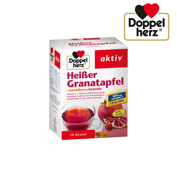 도펠헤르츠 핫 자몽+산자나무+아세롤라 10pcs (heißer Granatapfel+Sanddorn+Acerola 10 St) : 유로앰비언트