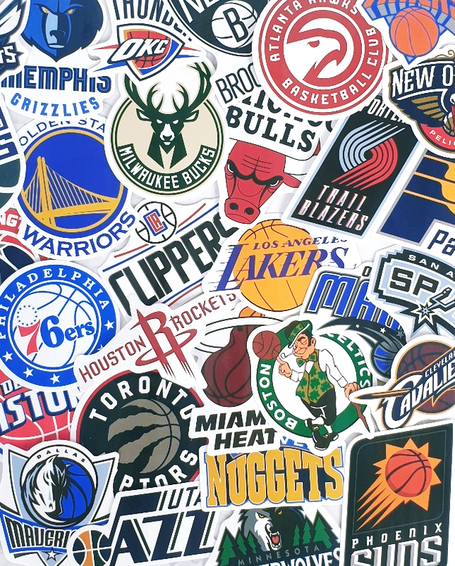 NBA NFL MLB 해외축구 팀 로고 스티커 세트 노트북꾸미기 굿즈 : 코요아칸