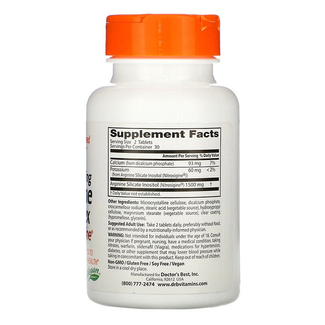 닥터스 베스트 아르기닌 컴플렉스 750mg 60정 : 폴리셀룰레