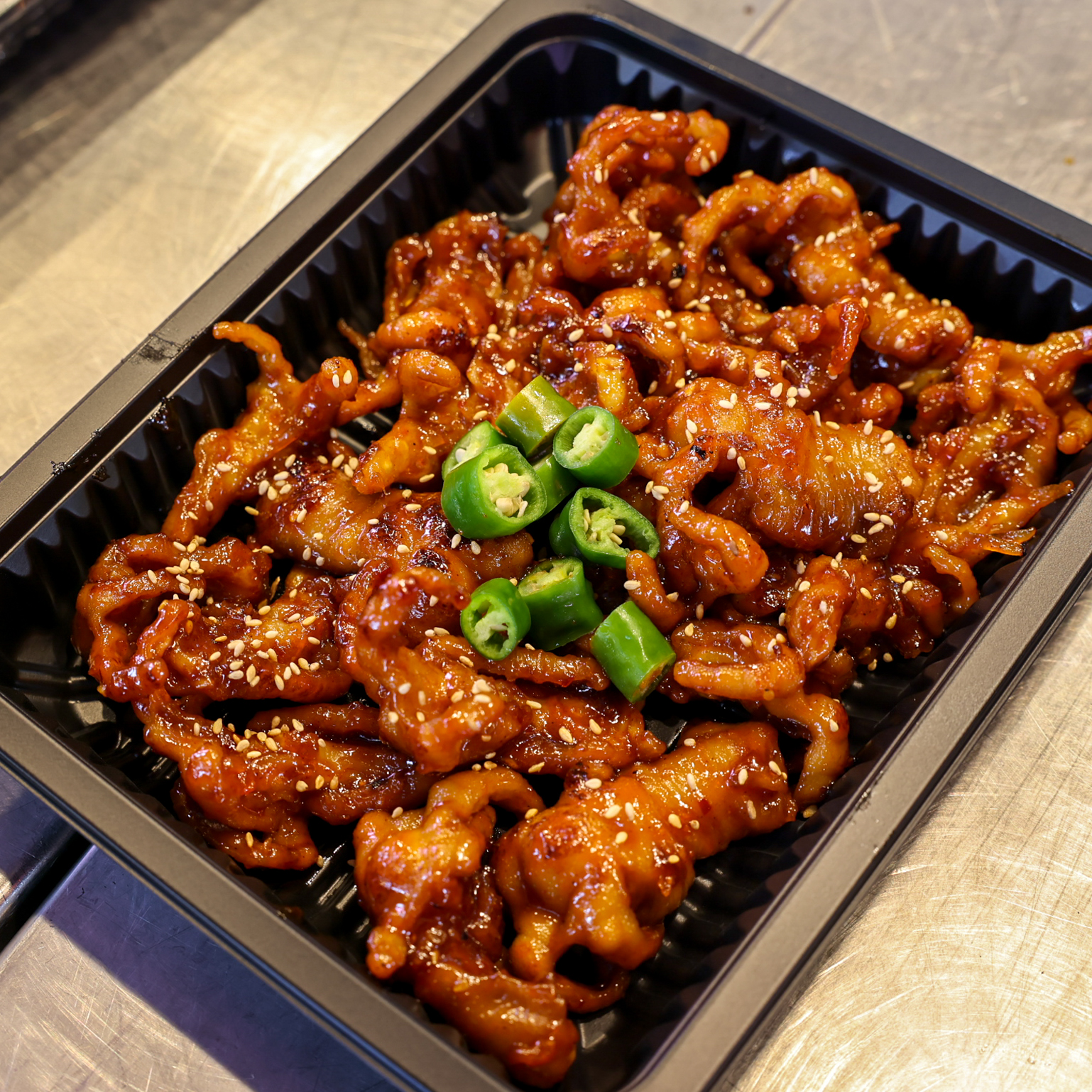 [금천구 배달] 쫄깃함이 살아있는 불닭발 280g [현대 명성왕족발] : 동네시장 장보기