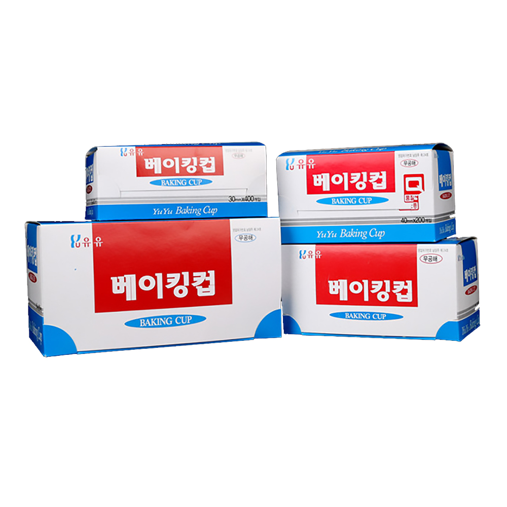 [유유산업] 알루미늄 베이킹컵 은박컵 유산지내피 30mm 40mm 45mm 50mm X 10곽 : 성우플러스