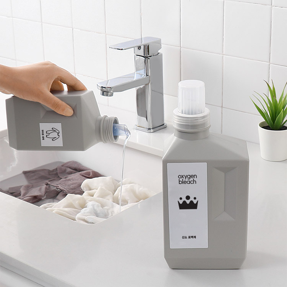 세제 소분 용기 세탁 세제 통 디스펜서 공병 용기 A-액체세제통 화이트 1000ml : 조반장