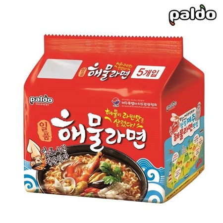 팔도 일품 해물라면 멀티(5입) 1팩 봉지라면 해물탕면 : 마시자닷컴