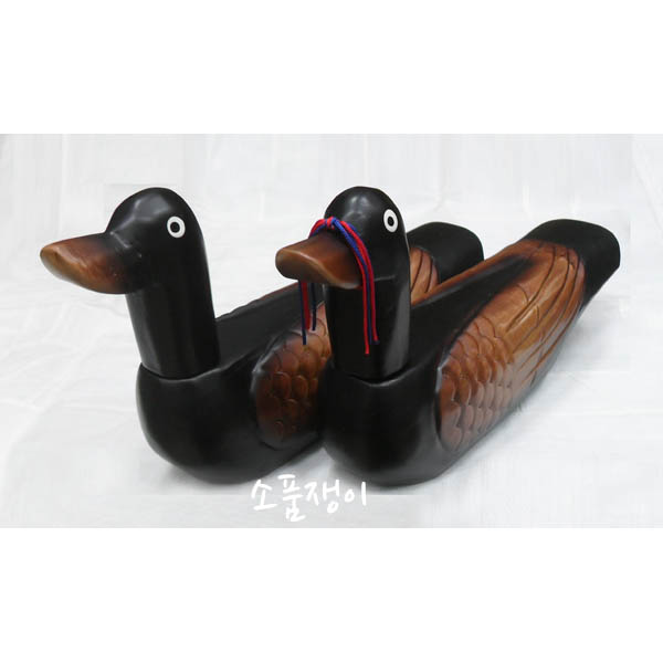 흑기러기,기러기,원앙,폐백실용품,소품,전통혼례용품 : 소품쟁이자수표구