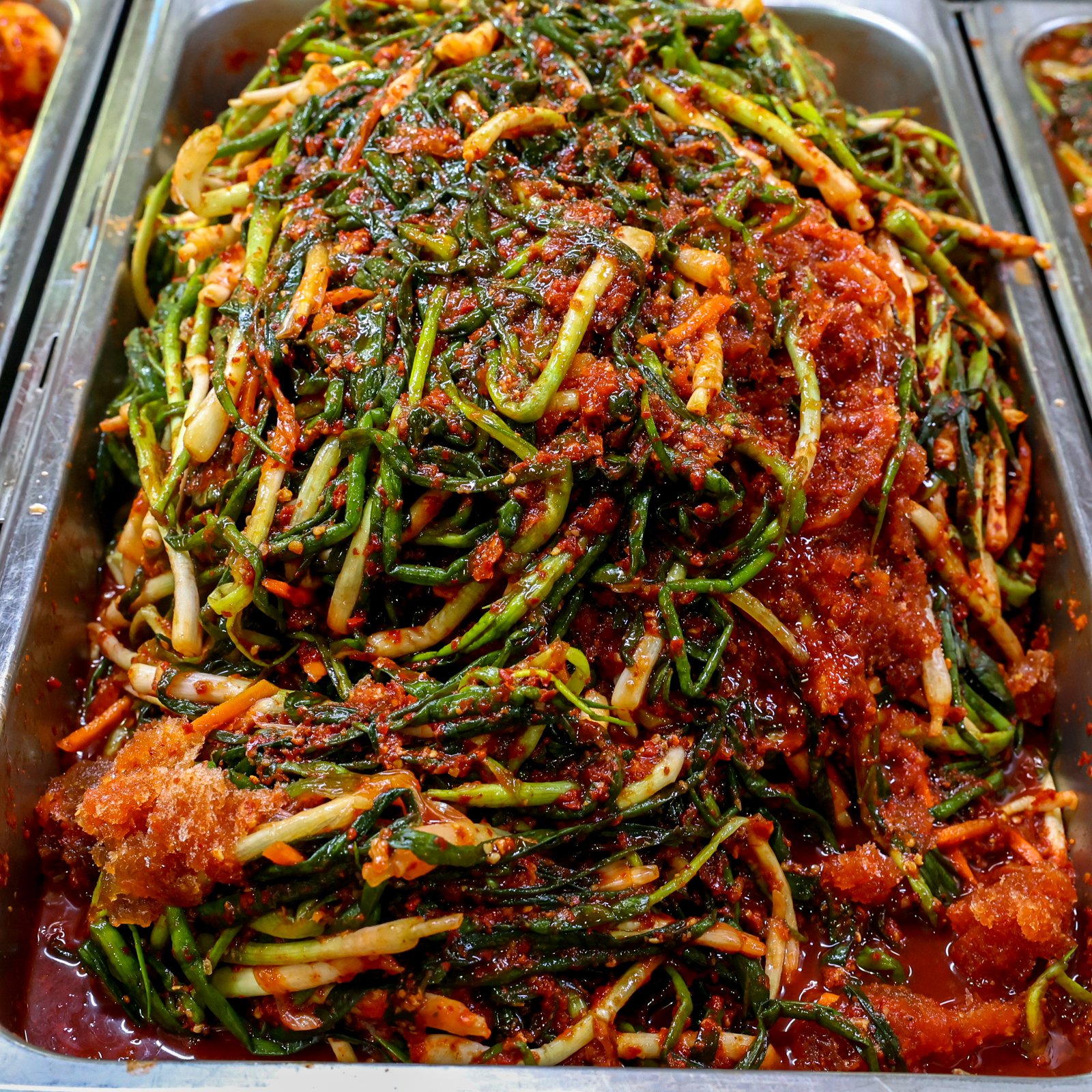 [나주시 배달] 꿀맛 신선한 파김치 1kg [나주 남도명가김치] : 동네시장 장보기