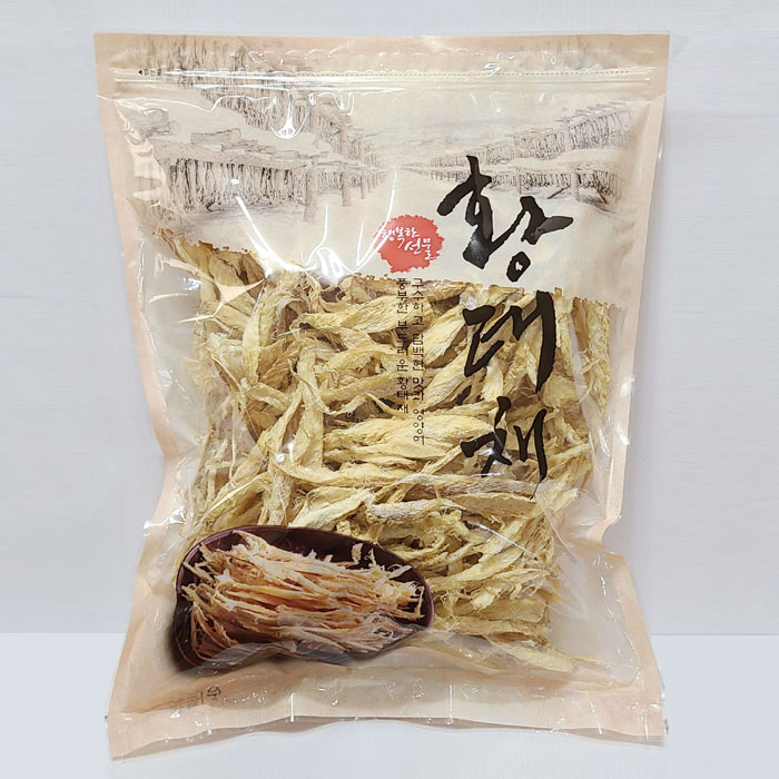 (통영멸치)깨끗한 황태채 500g : 통영참멸치주식회사