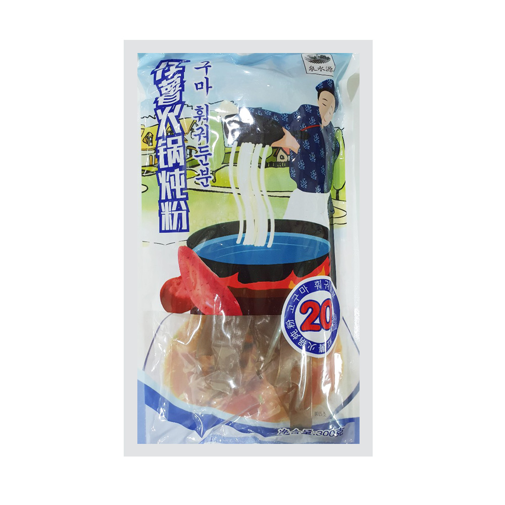 천수원 고구마 훠궈 당면 둔분 300g 넓이 2cm 샤브당면 납작당면 : 판다하오