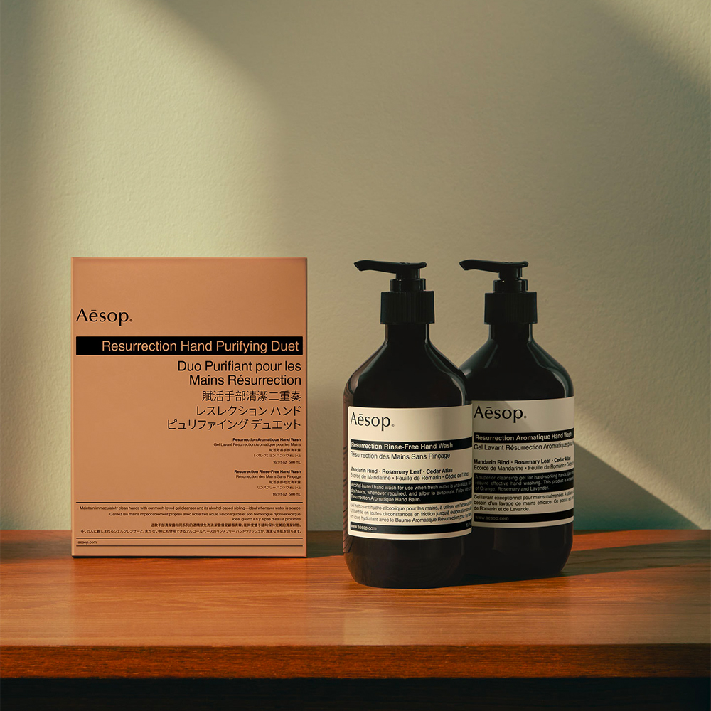 이솝 핸드워시 세트 레저렉션 퓨리파잉 듀엣 2종 500ml Aesop : 뷰티와이