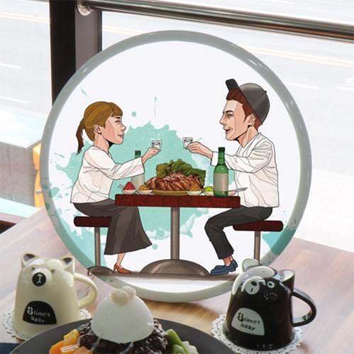 nc128-LED액자35R 나한잔너한잔D 호프 술집 : 원츄
