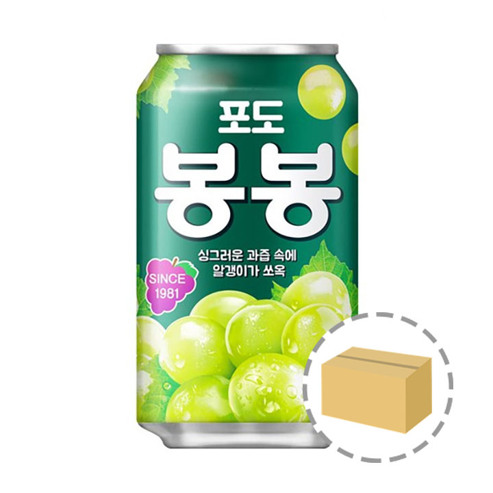 해태음료 포도봉봉 340ml (24캔) : 담터다방