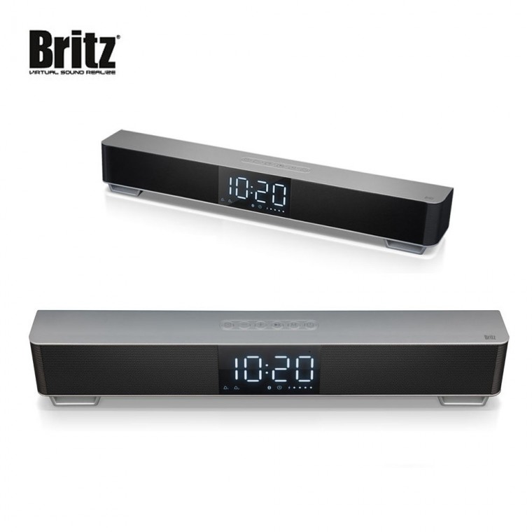 BRITZ 블루투스 무선 사운드바 스피커 (BZ-SP20BT) (실버) : 마켓프로인