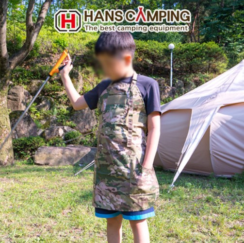 한스캠핑 밀리터리 캠핑 앞치마 S : 캠프로 CAMPRO