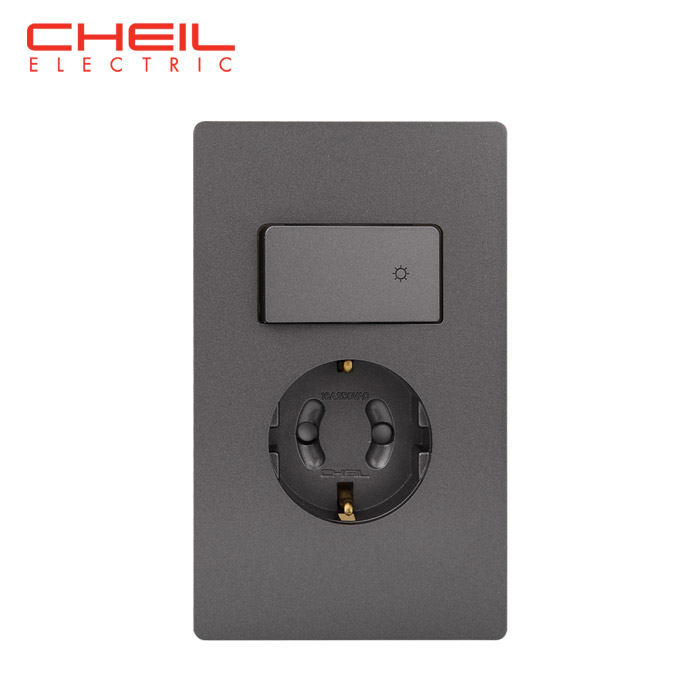 제일전기공업 스위치부 콘센트 1구 디노 화이트 CHEIL : 플러스 하우스