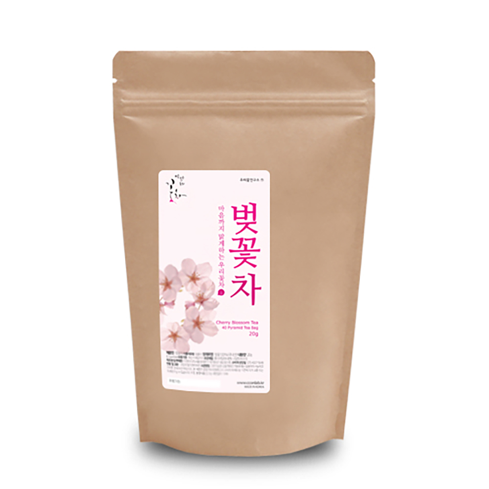 우리꽃연구소 벚꽃차 삼각티백 40T 크래프트백 : 마녀공방-플라워