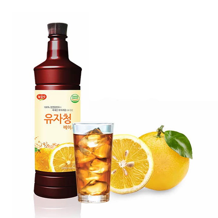 광야식품 유자청 베이스 970ml : 담터다방