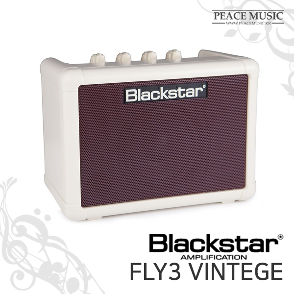 블랙스타 FLY3 Vintage 미니 기타 앰프 빈티지 3W BLACKSTAR 소형 스피커 세트 : 주식회사 피스뮤직