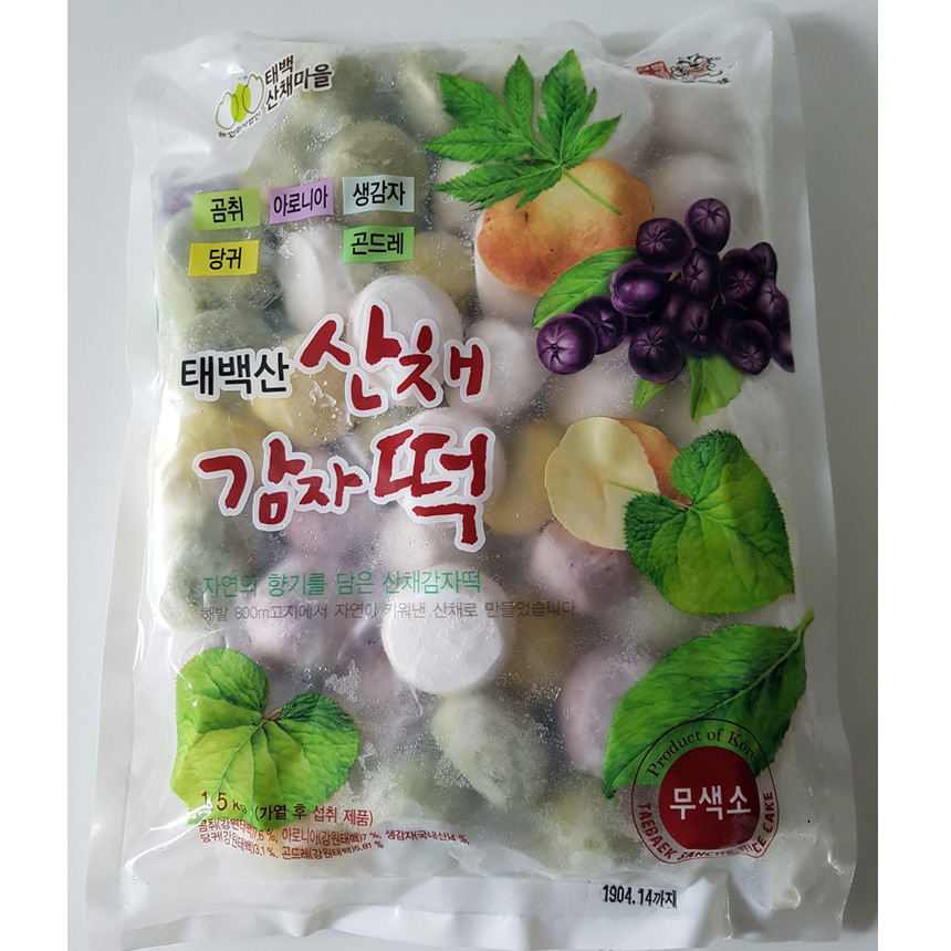 [태백산채마을] 손만두1kg 고기만두 김치만두 감자떡 : 싱싱마루