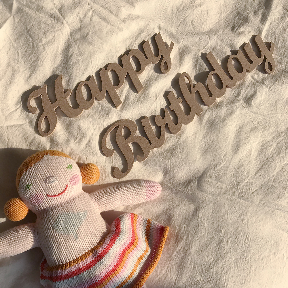 우드토퍼 생일축하기념토퍼 해피벌쓰데이 : 마이리틀제이