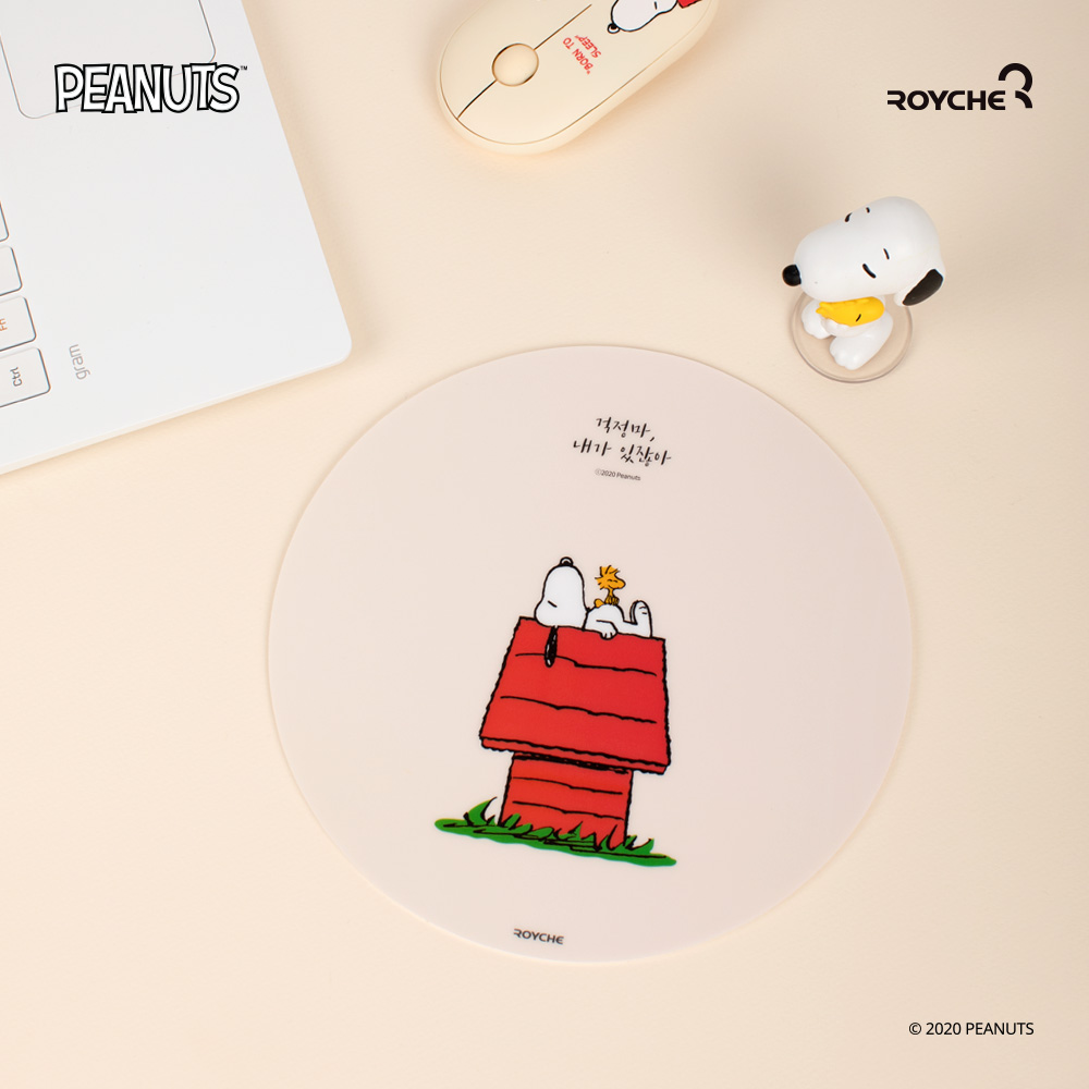 피너츠 스누피 마우스패드 바이올렛 : 주식회사 로이체