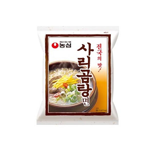 농심 사리곰탕면 40봉 곰탕 설렁탕라면 1box 안매운 쌀사리면 봉지면 : 아우어쇼핑