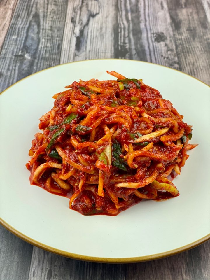 젓갈이 안들어간 서울식 당일생산 순자네김치 무생채 2kg : 순자네김치