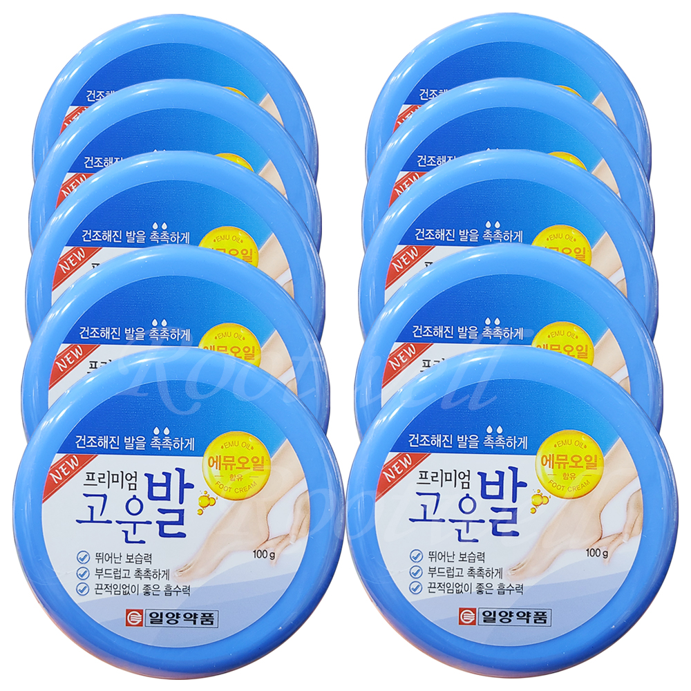 일양약품 프리미엄고운발(100g)x10통  멘솔.에뮤오일.풋케어크림 : 루트웰