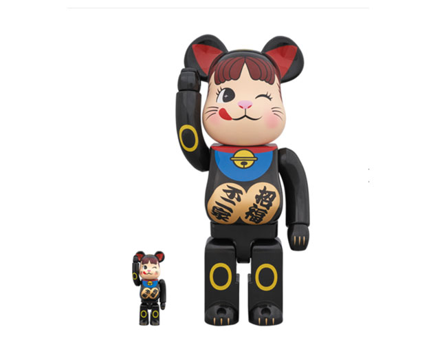 [정품]2018 페코 짱 블랙  베어브릭 100% 400% / PEKO black BE@RBRICK  / 페코 베어브릭 / be@rbrick 400% : 토이잼