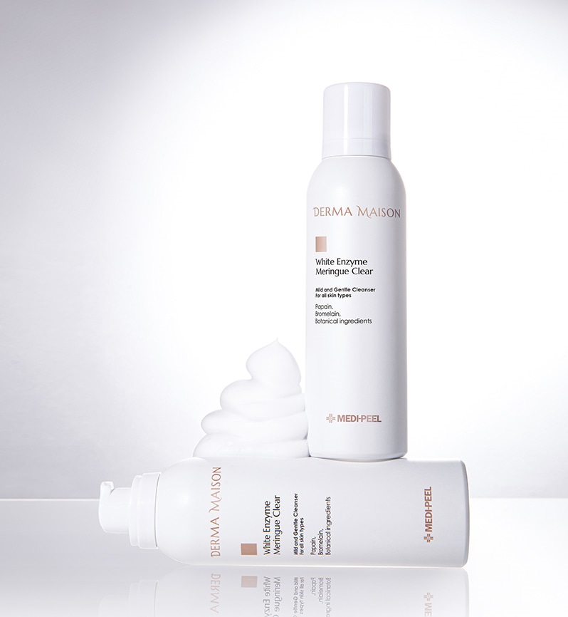 메디필 더마메종 화이트 효소 머랭 클리어 200ml 약산성 폼클렌징 저자극 모공 세안제 : 아르떼스킨앤두피탈모센터