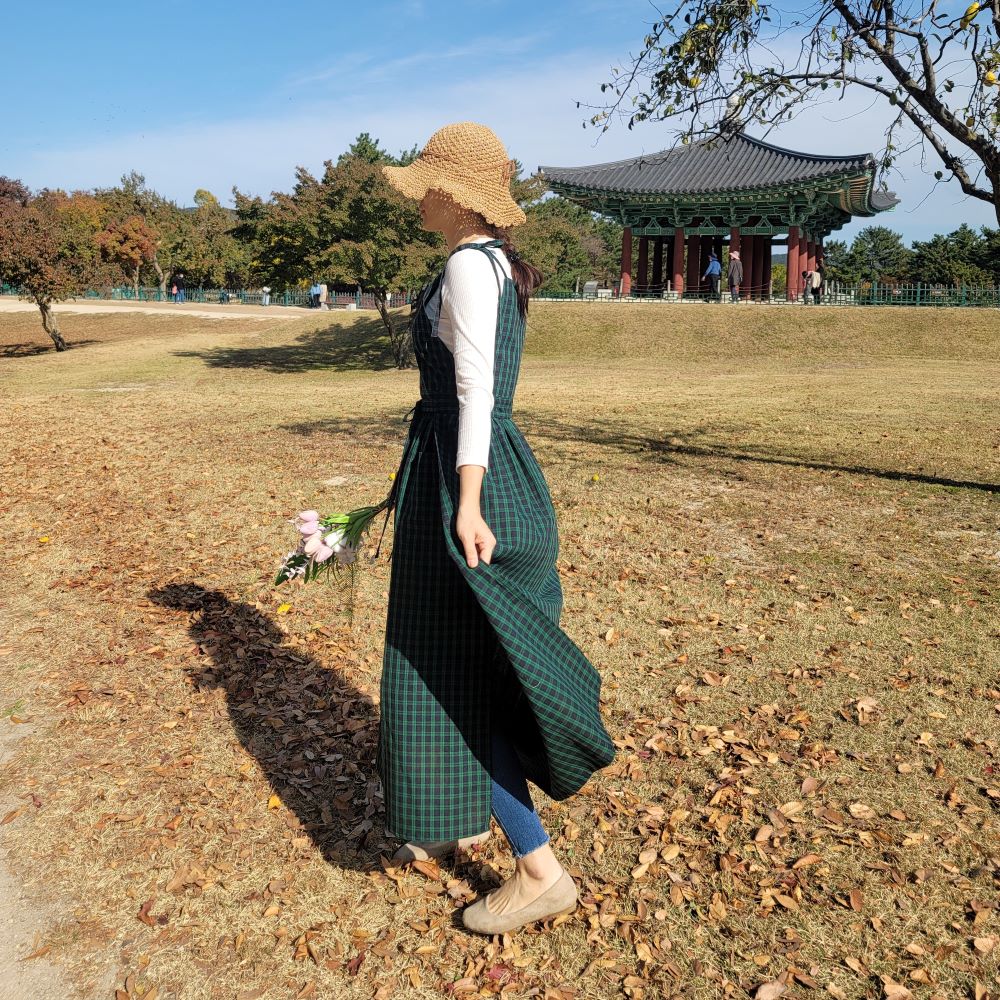 바이바농 레이어드 라인제이빈 핸드메이드 앞치마 : 바이바농