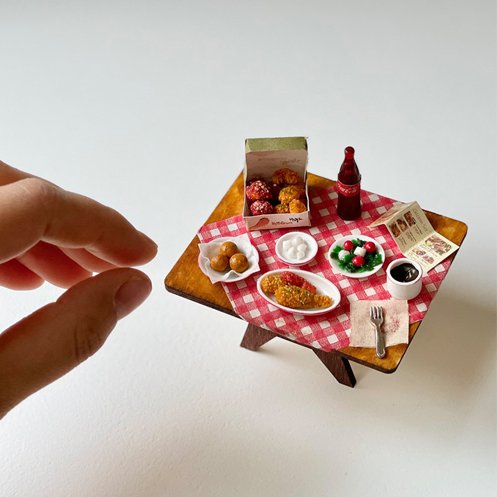 미니어처 음식 치킨 세트 만들기 DIY 키트 미니셰프 컬렉션 : 올어바웃키트