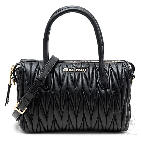 [MIUMIU] 미우미우 마테라쎄 가죽 토트백 5BB020-N88-F0002 : 신세계라이브쇼핑