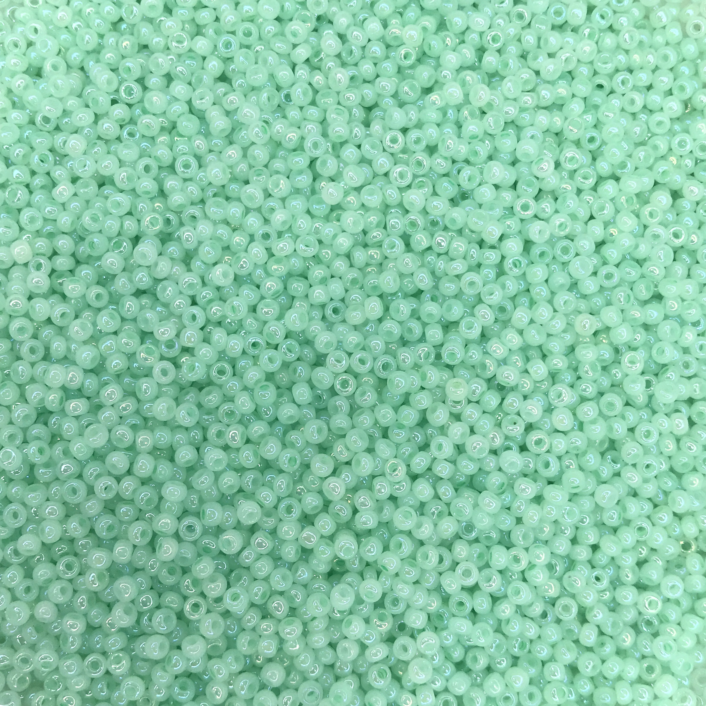 체코비즈 시드비즈 57552 민트 러스터드 ab 2mm czech seed beads : 미나비즈
