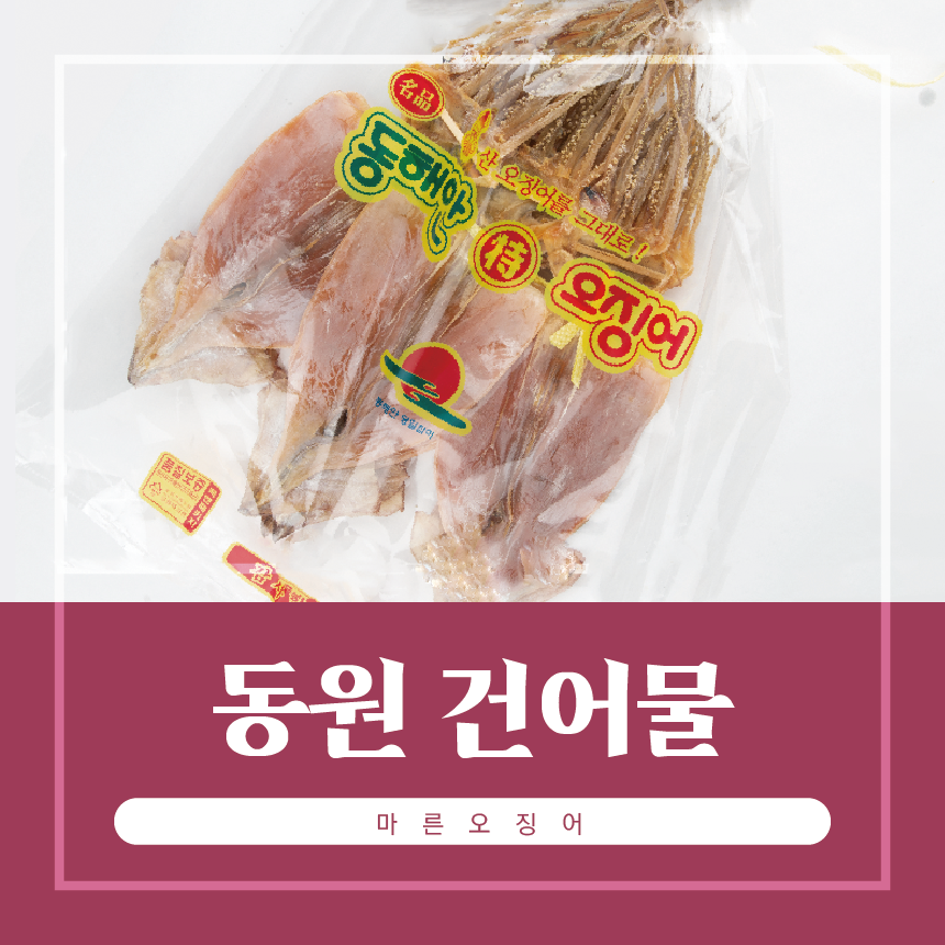 동해안 부드러운 마른오징어 건오징어 10미 - 강릉중앙시장 동원건어물 : 동원건어물
