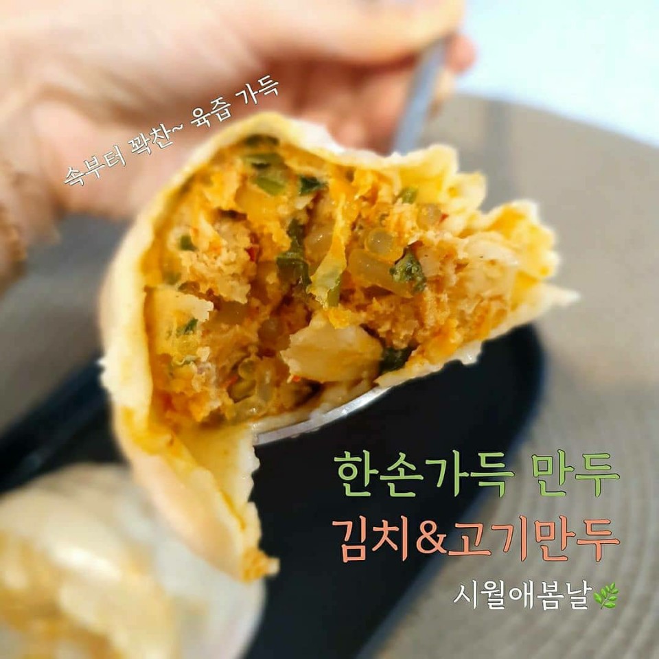 한손가득만두 왕만두 손만두 고기만두 시월애봄날 만두 : 시월애봄날본점