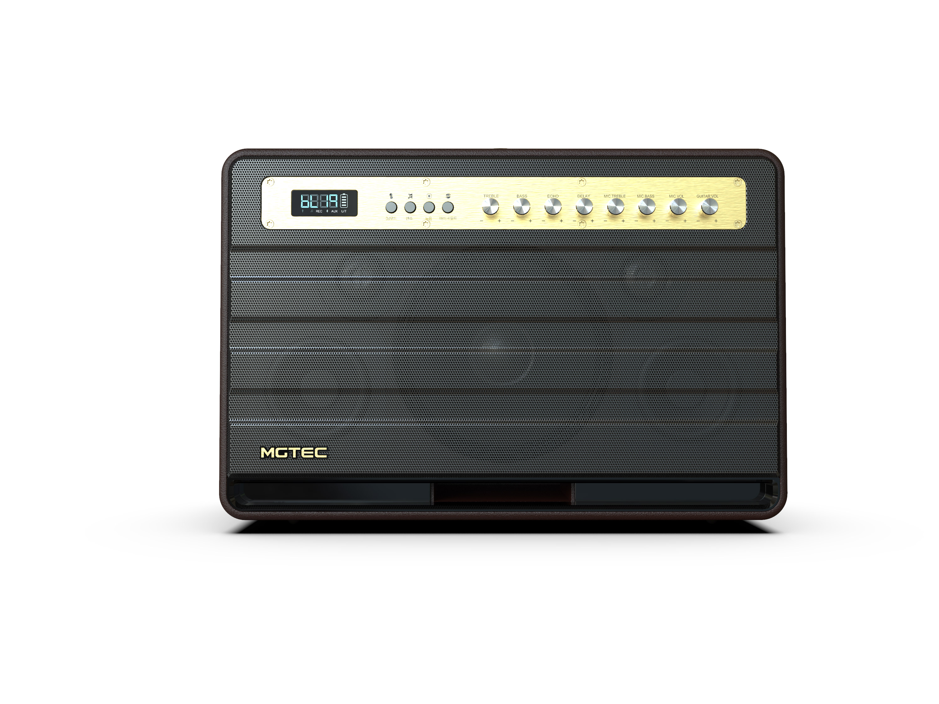 마제스티9 프리미엄 무선 블루투스 스피커 노래방 마이크2대 600W 고성능앰프 하드케이스 : 주식회사 엠지텍